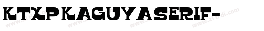 KTXP Kaguya Serif字体转换